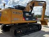 2024 Caterpillar 320D2 crawler excavator, rear three-quarter view