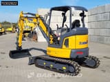 2023 XCMG XE35 E mini excavator, rear three-quarter view