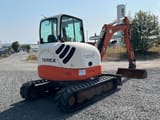 2008 Terex TC 50 mini excavator, rear three-quarter view