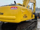 2020 Komatsu PC200-6 crawler excavator, rear three-quarter view