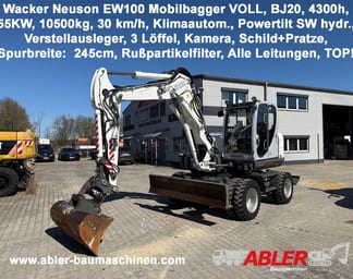 2020 Wacker Neuson EW100 Wheel Excavator