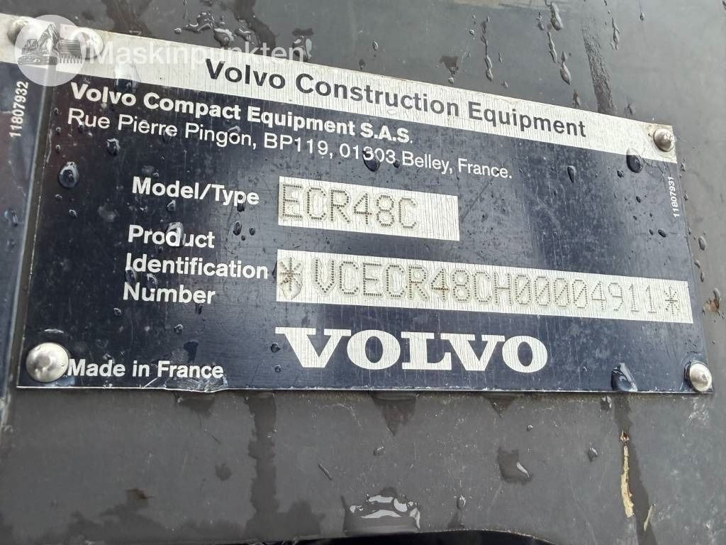 2008 Volvo ECR48C Mini Excavator
