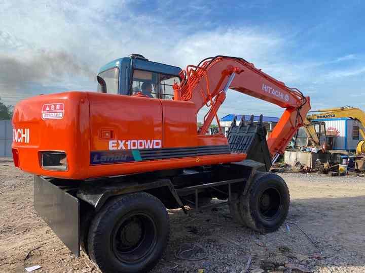2022 Hitachi EX100WD Wheel Excavator