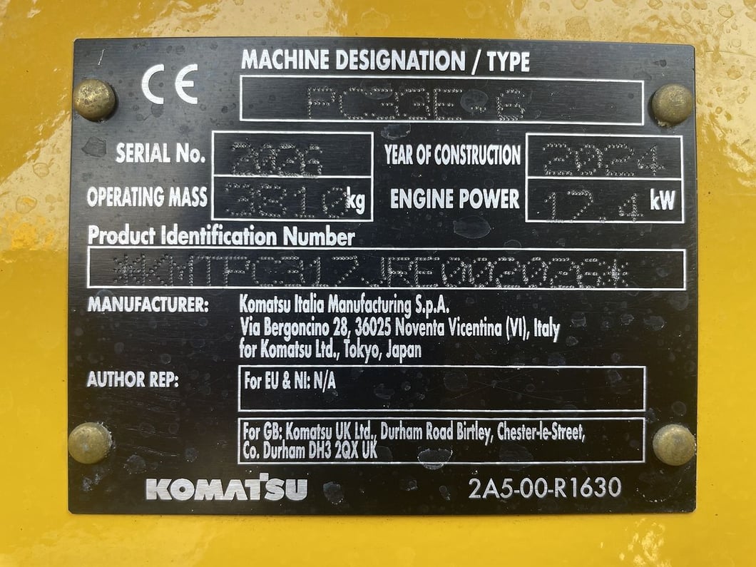 2024 Komatsu PC33E-6 Mini Excavator