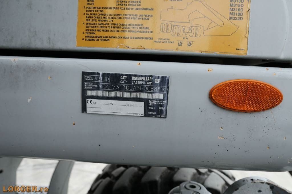 2009 Caterpillar M313D Wheel Excavator