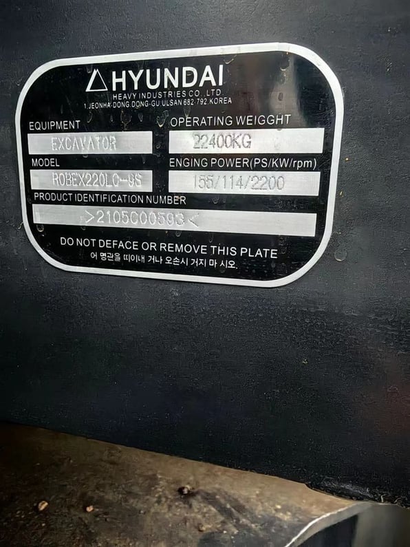 Hyundai 220-9S Crawler Excavator