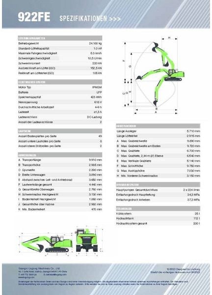 2025 LiuGong 922FE Crawler Excavator