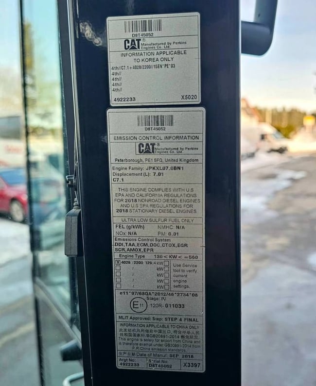 2018 Caterpillar M318F Wheel Excavator