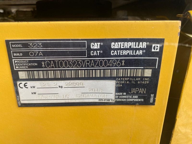 2018 Caterpillar 323 Crawler Excavator