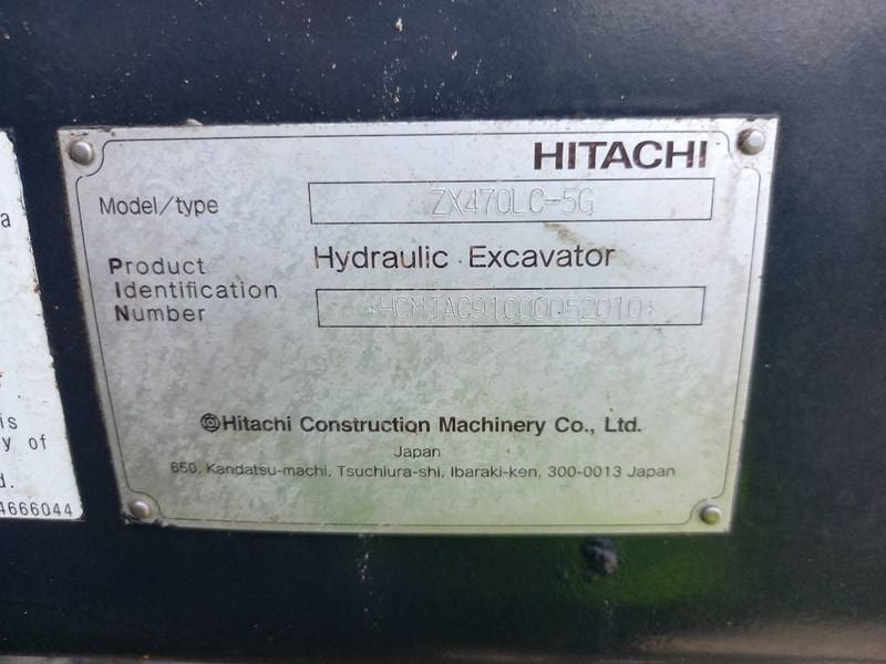 2022 Hitachi ZX470-5G Crawler Excavator