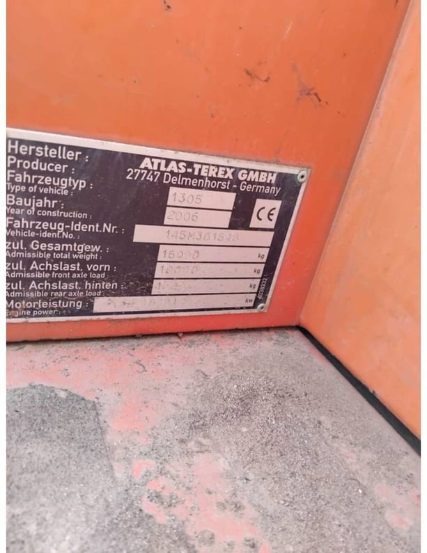 2006 Atlas 1305 Wheel Excavator