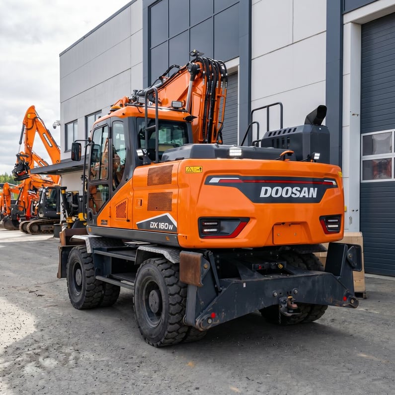 2022 Doosan DX160W-7 Wheel Excavator