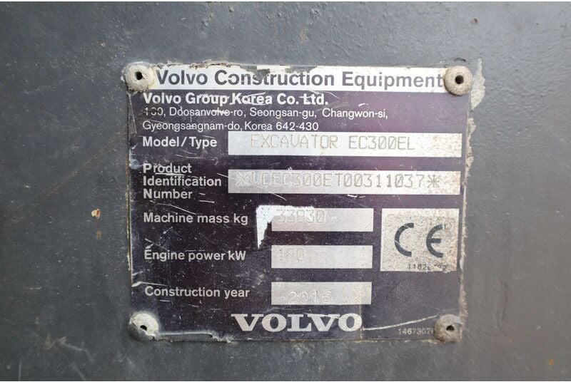 Volvo EC300EL | EC 300 EL | Quick Coupler | Bucket (2016)