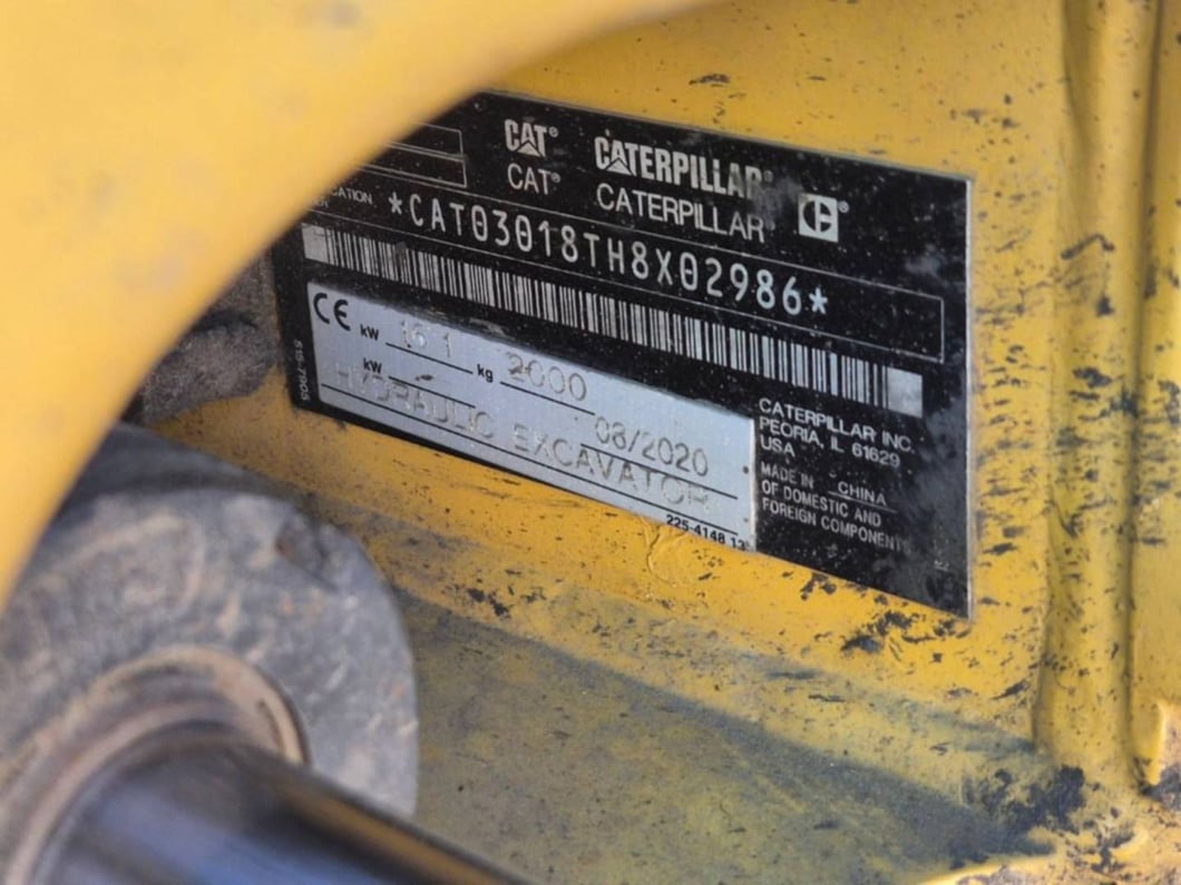 2020 Caterpillar 301.8 Crawler Excavator