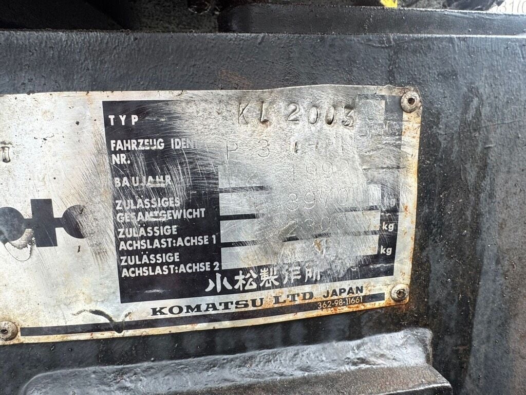 1992 Komatsu PC30 Wheel Excavator