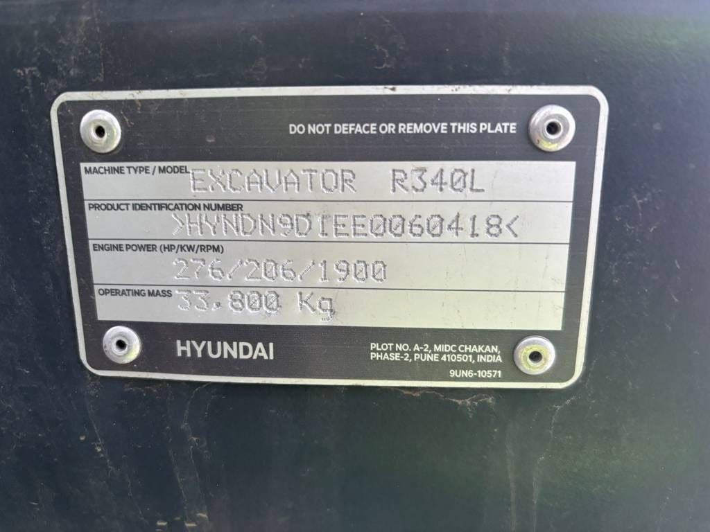 2025 Hyundai R340L Crawler Excavator
