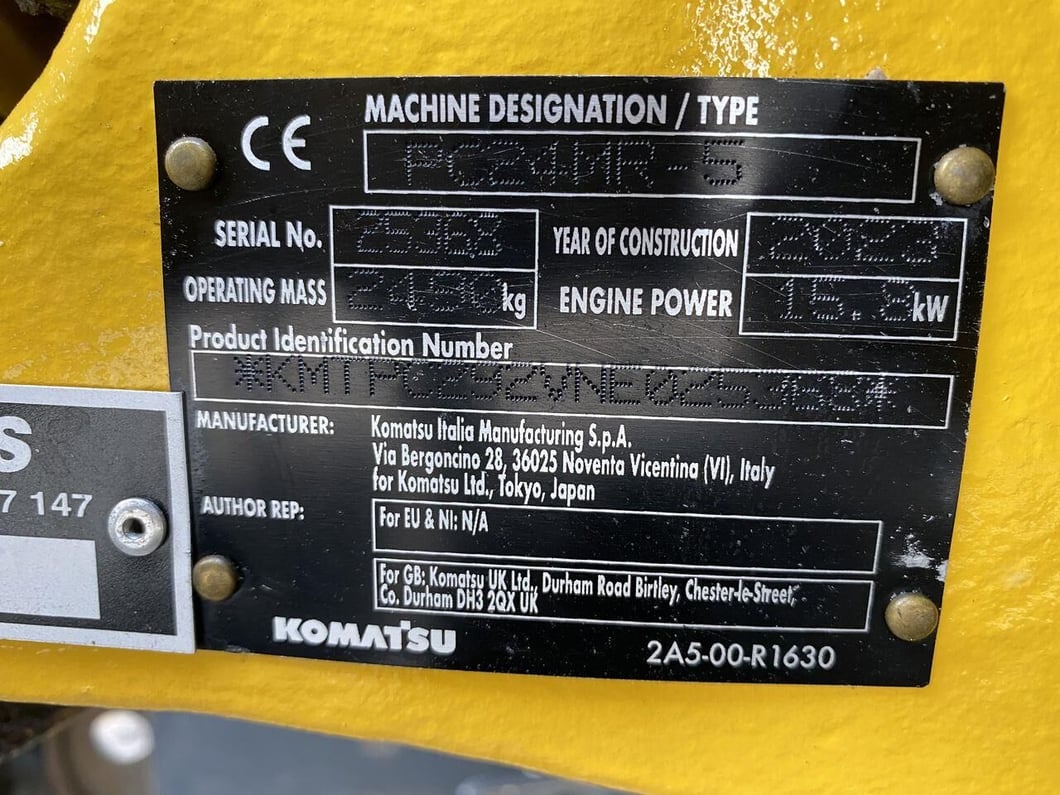 2023 Komatsu PC24MR-5 Mini Excavator
