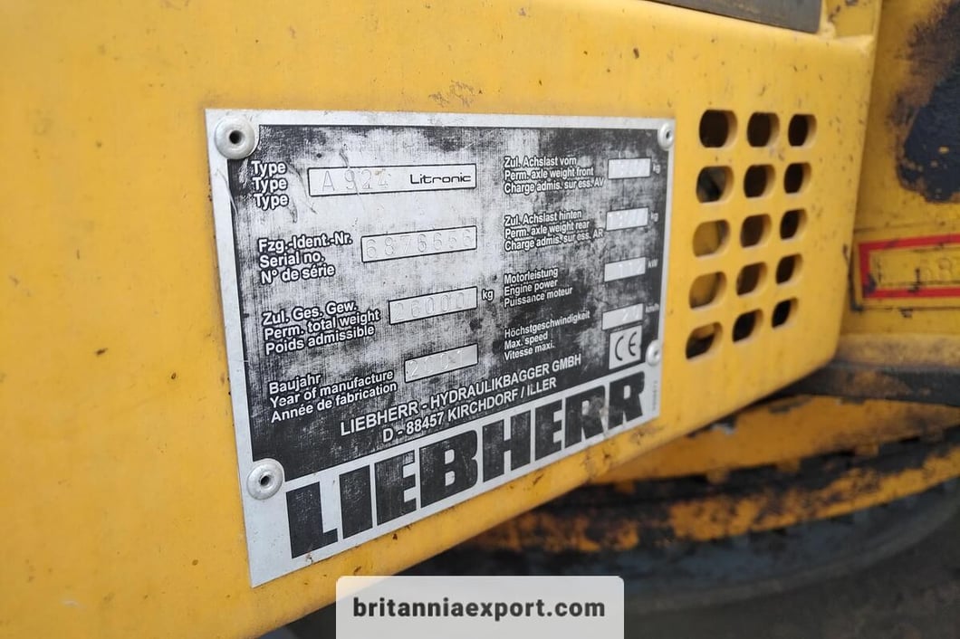 2001 Liebherr A924 LITRONIC Wheel Excavator