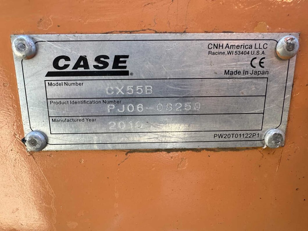 2010 CASE CX55B Mini Excavator