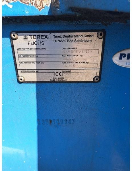 2009 Fuchs MHL335 Material Handler