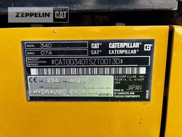 2019 Caterpillar 340-07A Crawler Excavator