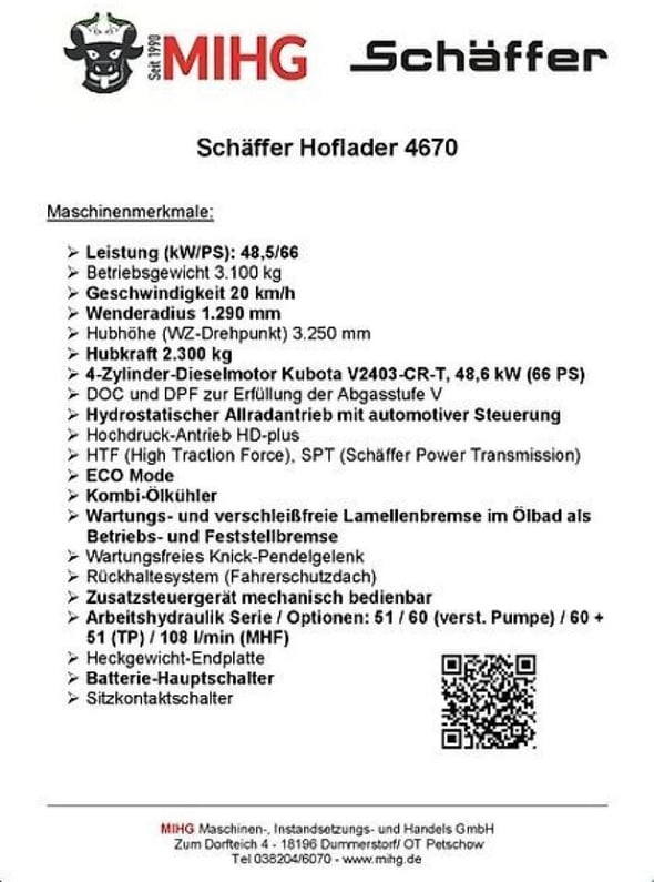 2024 Schäffer 4670 Mini Excavator