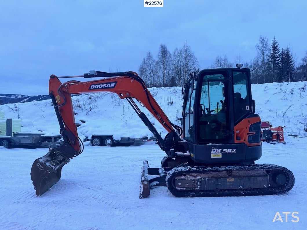 2022 Doosan DX50Z-7 Mini Excavator
