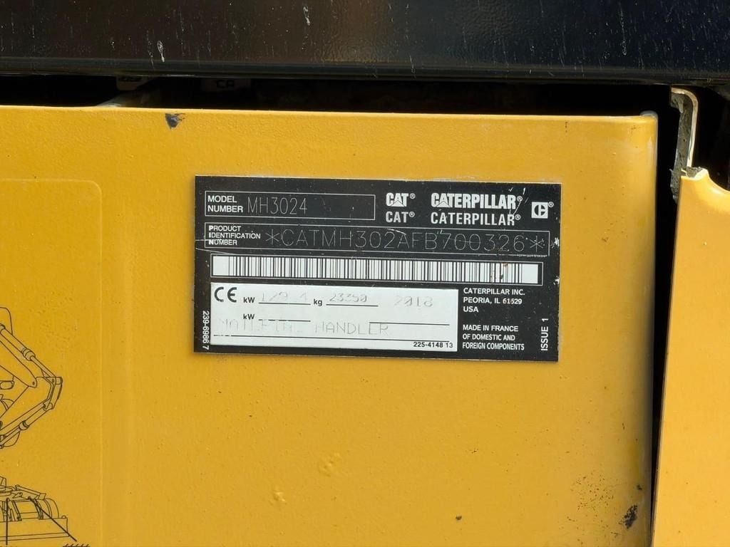 2018 Caterpillar MH3024 Material Handler