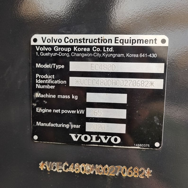 2025 Volvo EC480D Crawler Excavator