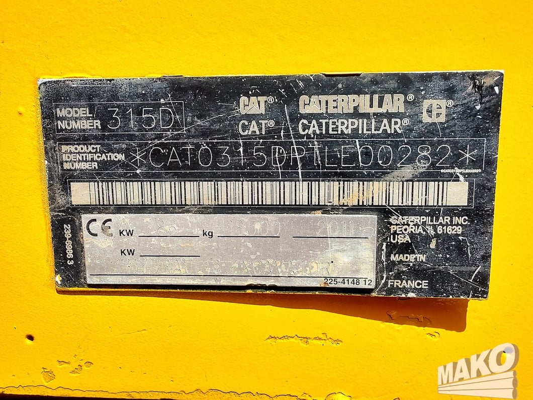 2011 Caterpillar 315D Crawler Excavator
