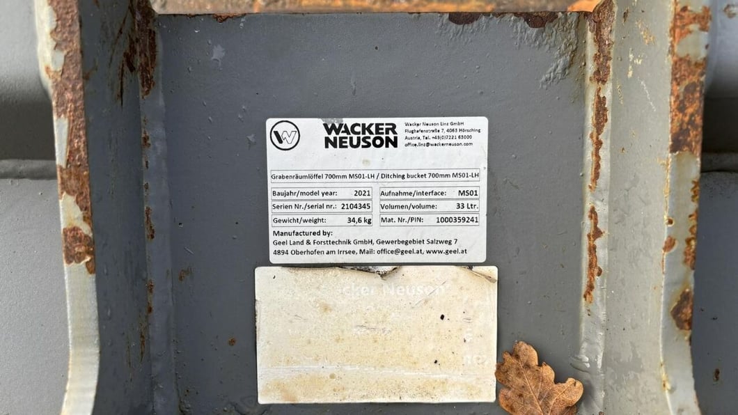 2021 Wacker Neuson 803 Mini Excavator