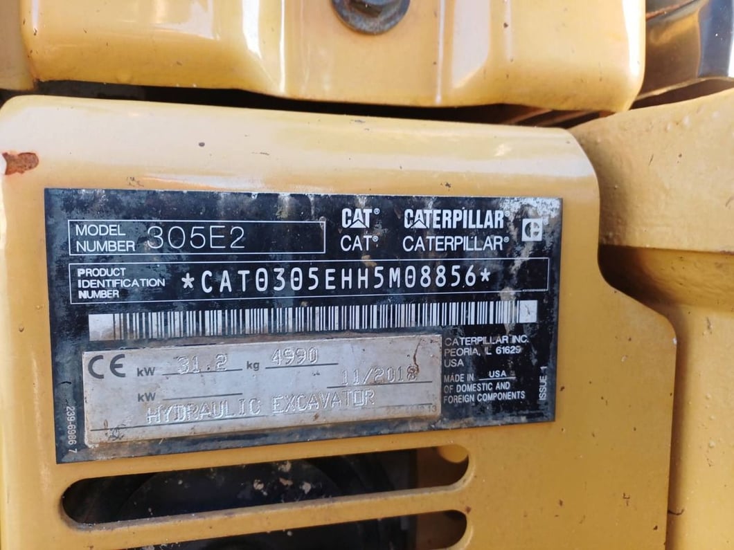 2018 Caterpillar 305E2 Crawler Excavator