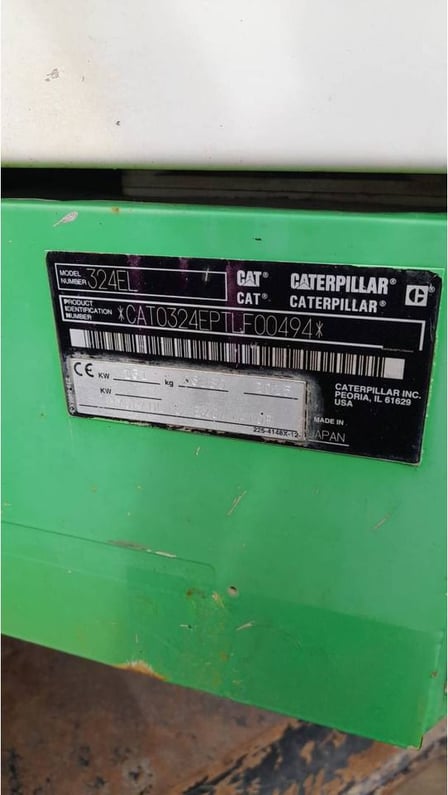 2015 Caterpillar 324EL Crawler Excavator