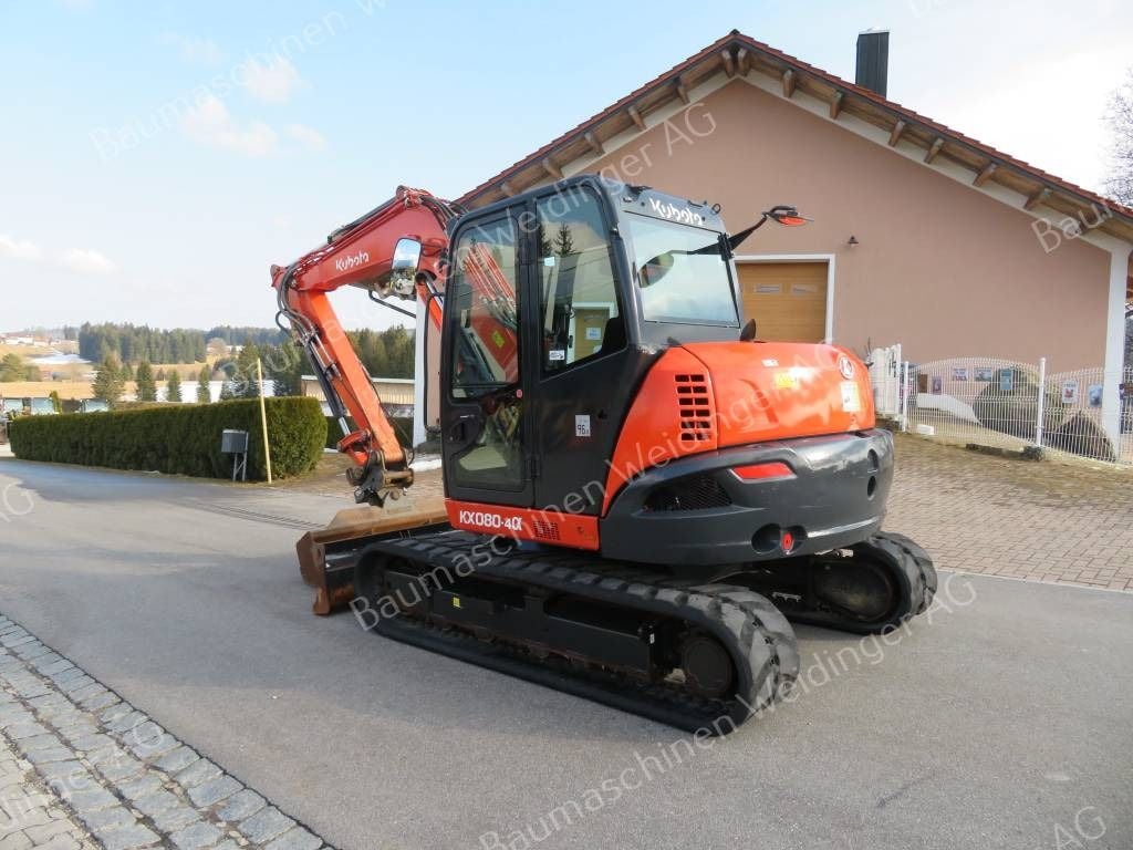 2017 Kubota KX080-4 Mini Excavator