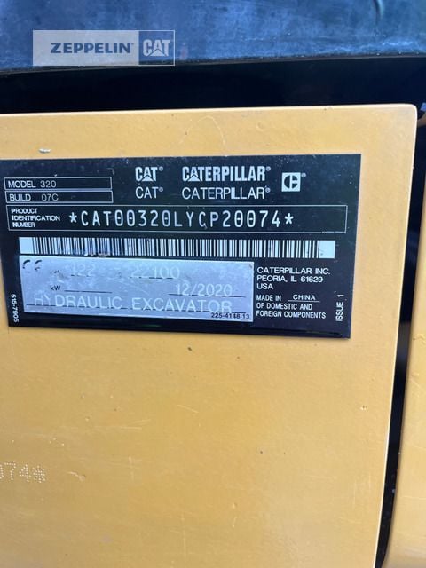 2020 Caterpillar 320-07D Crawler Excavator