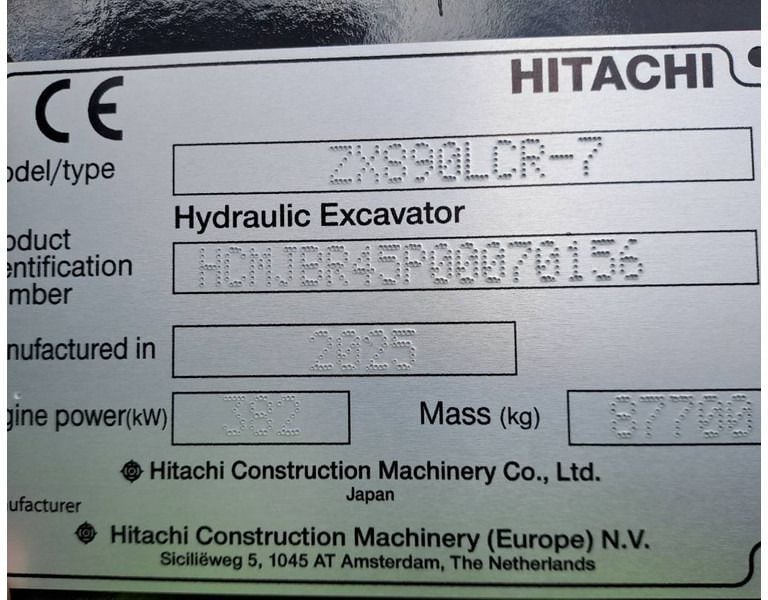 2025 Hitachi ZX890 LC R-7 Crawler Excavator