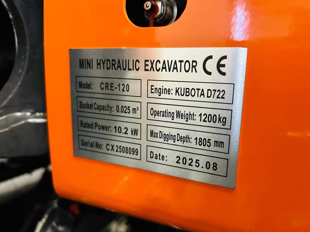 2025 Kubota CRE120 Mini Excavator