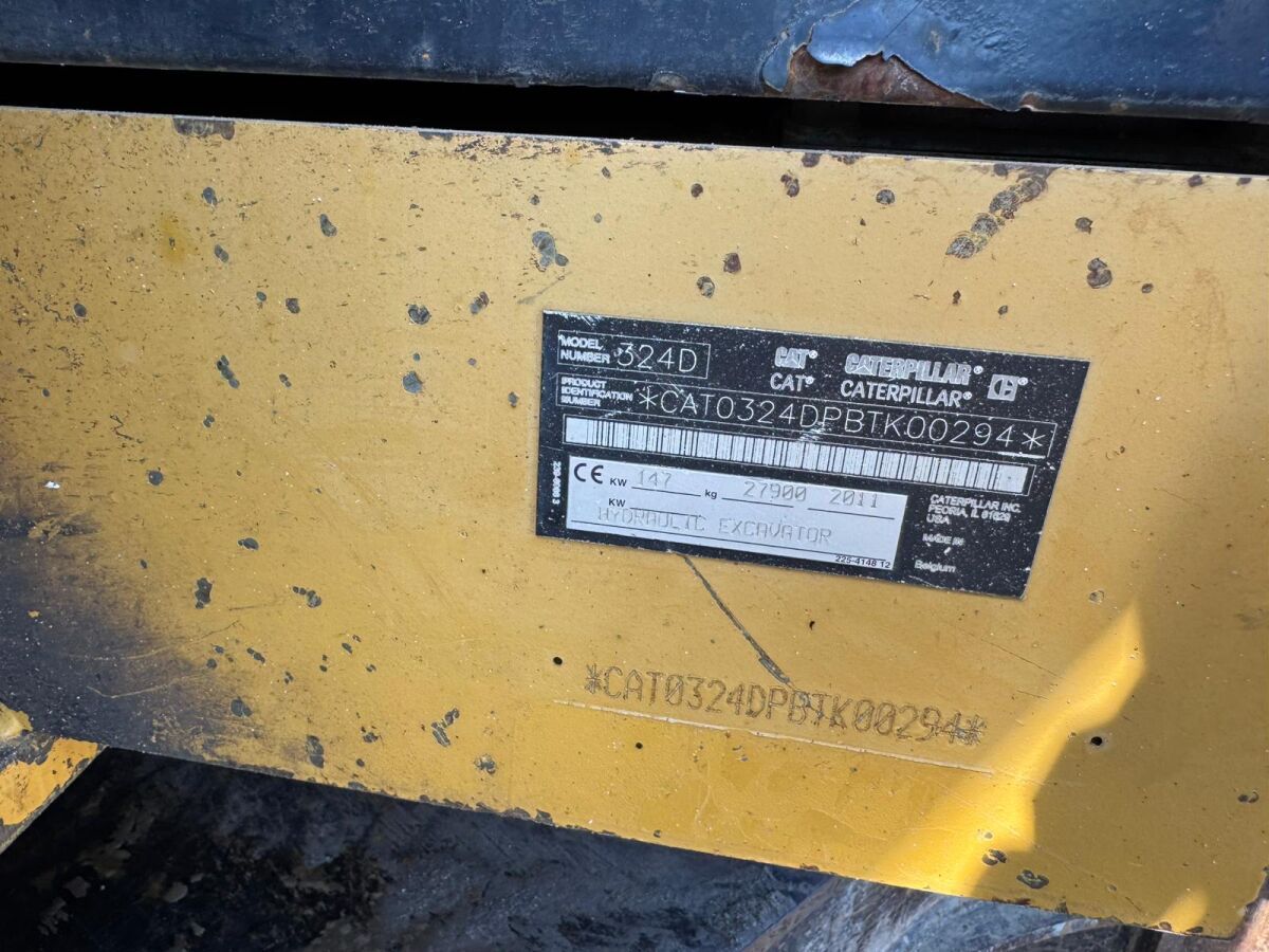 2011 Caterpillar 324D Crawler Excavator