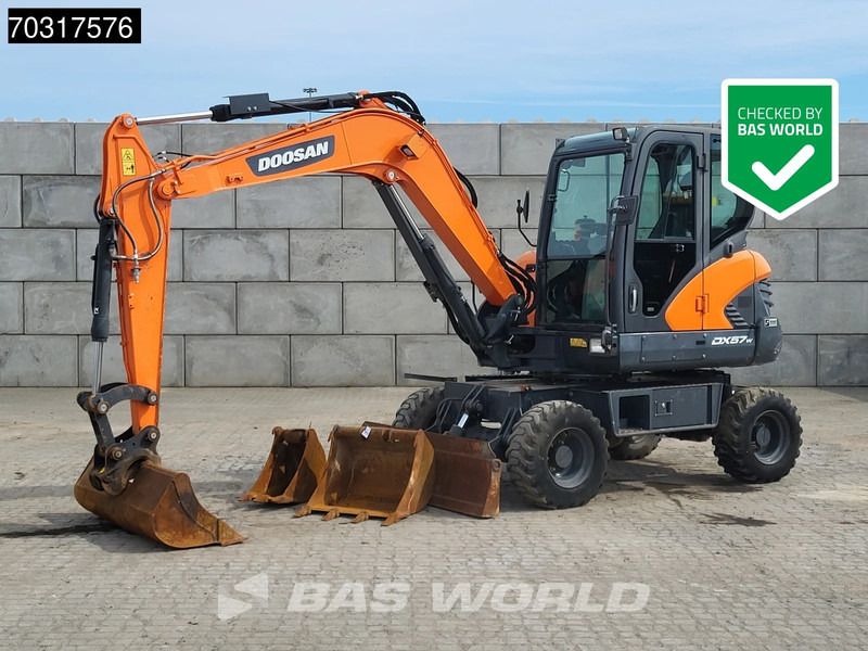 2019 Doosan DX57W-5 Wheel Excavator