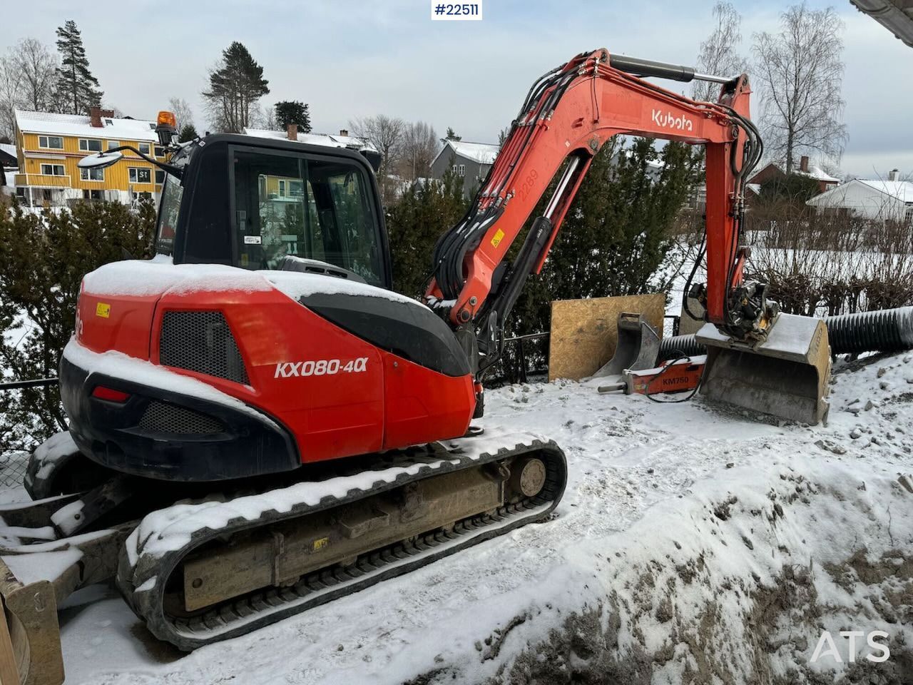 2018 Kubota KX080-4A Crawler Excavator