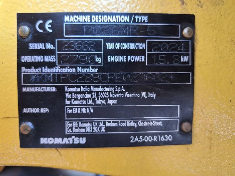 2024 Komatsu PC26 MR-5 Mini Excavator