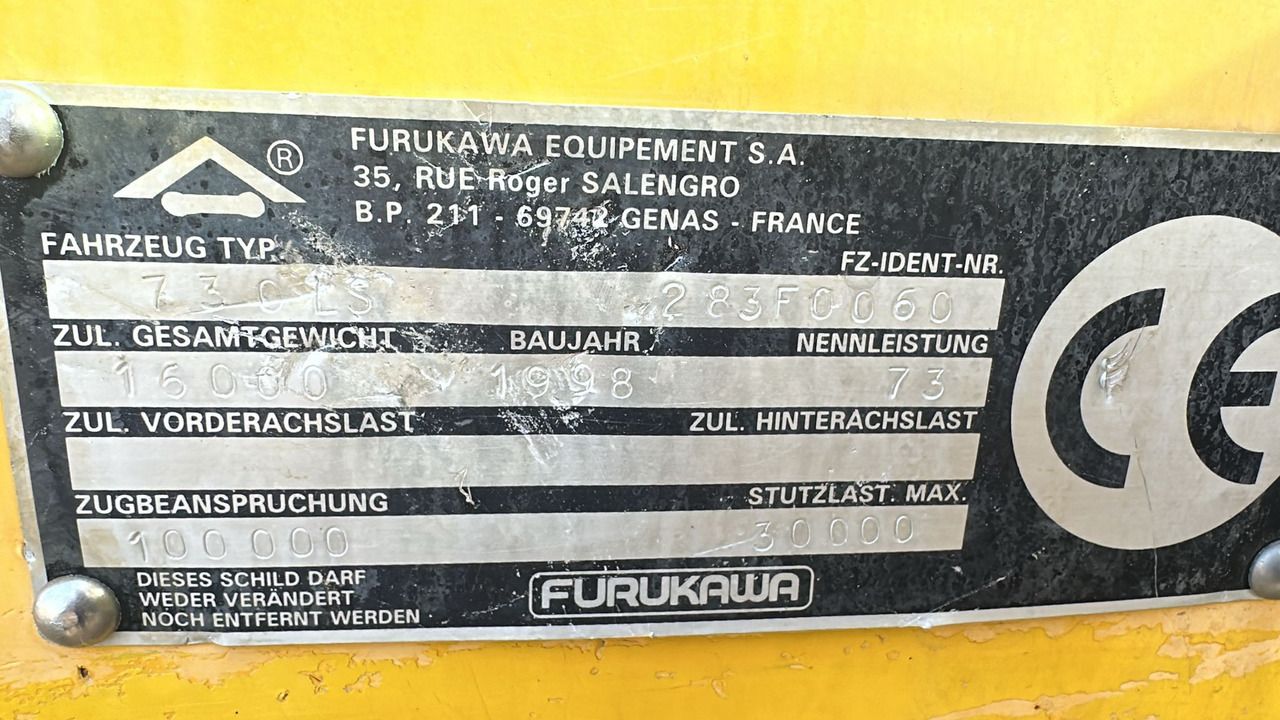 1998 Furukawa 730 LS-TRONIC Crawler Excavator