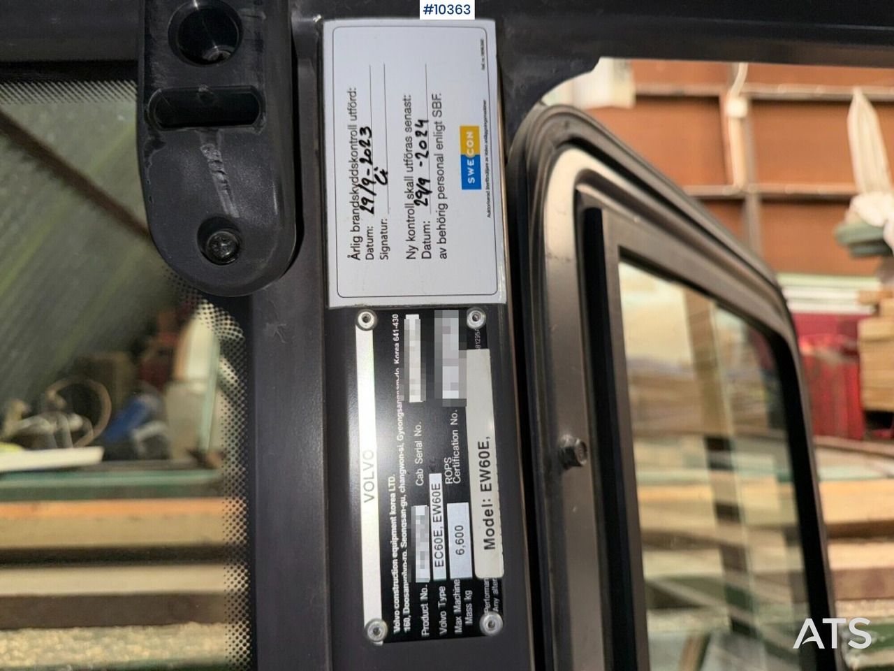 2016 Volvo EW60E Wheel Excavator