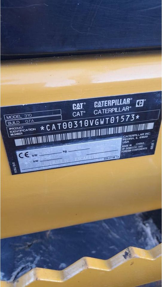 2021 Caterpillar 310-07 Crawler Excavator