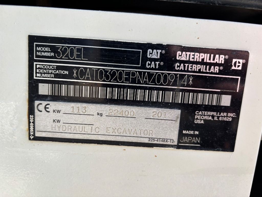 2013 Caterpillar 320E Crawler Excavator
