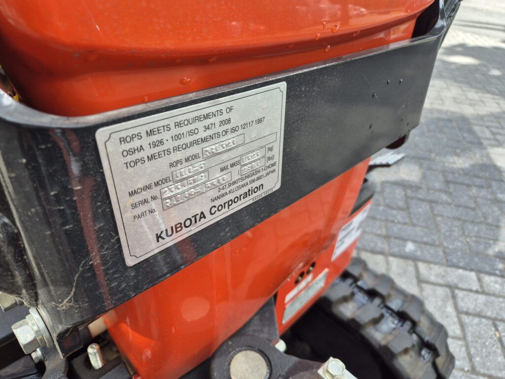 2023 Kubota U10-5 Mini Excavator