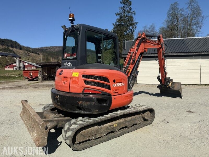 Мини-экскаватор 2017 Kubota KX057-4 Minigraver - Engcon Tiltrotator - 5164 моточаса - 4 ковша - Захват - Гидромолот