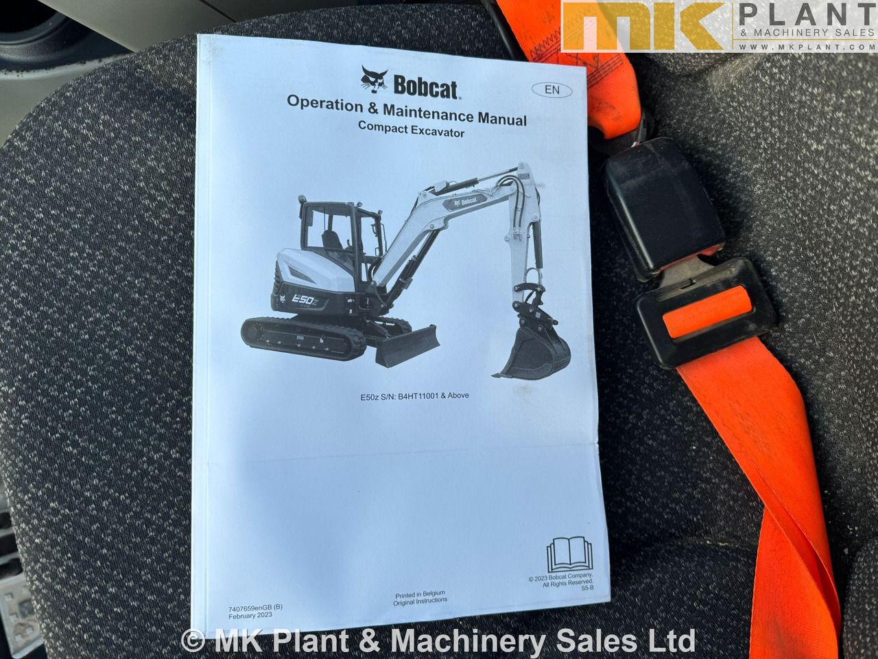 2023 Bobcat E50Z Mini Excavator