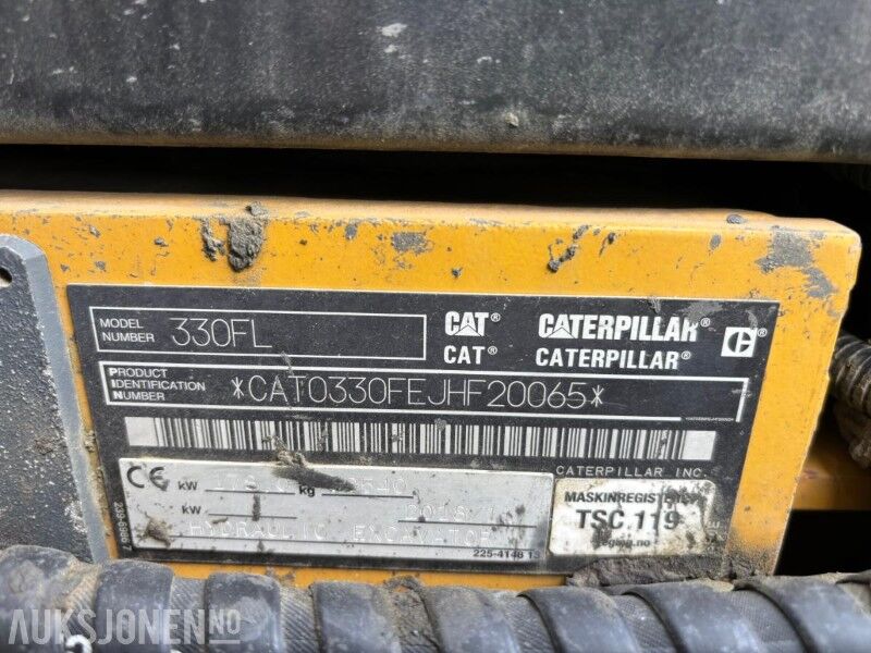 2018 Caterpillar 330F Crawler Excavator