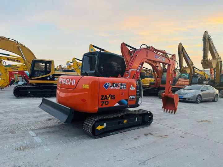 2024 Hitachi ZX70 2024 Hitachi Zaxis 70 excavator, rear three-quarter view